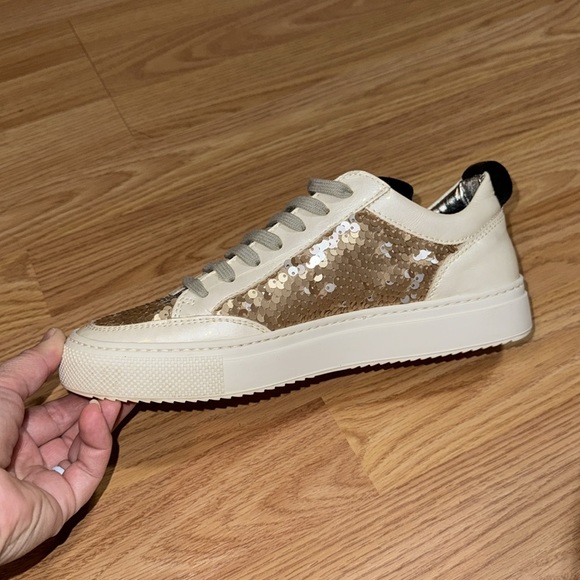 P448 Soho Sequin Low Top Sneakers Size 36 - Picture 3 of 10